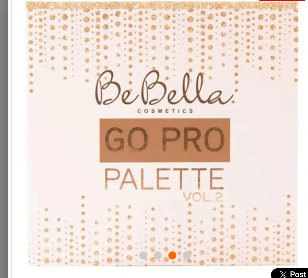 Be Bella go pro eyeshadow palette 25 colors