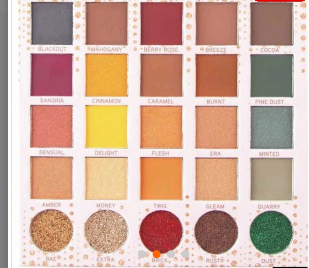 Be Bella go pro eyeshadow palette 25 colors