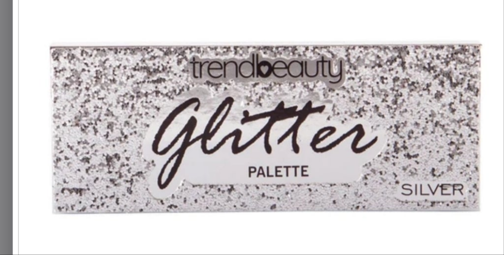 Glitter trend beauty eyeshadow palette