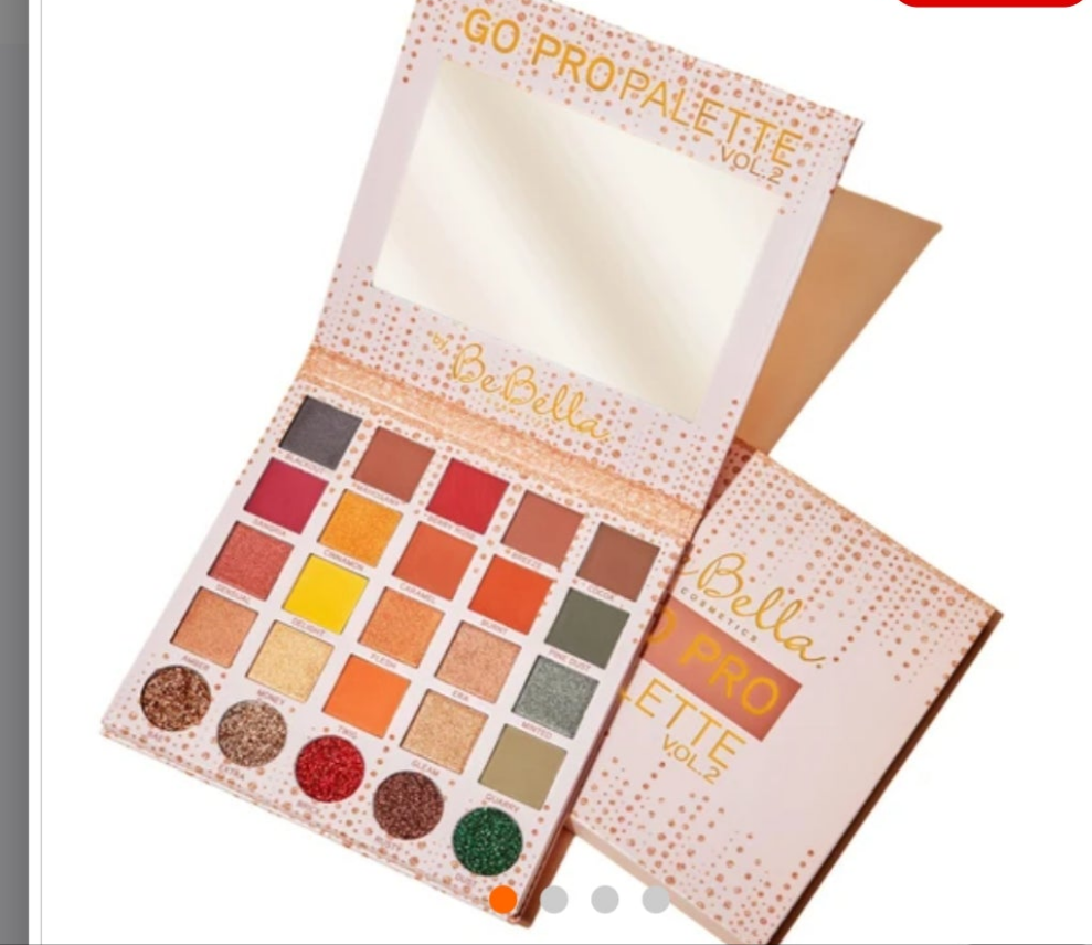 Be Bella go pro eyeshadow palette 25 colors
