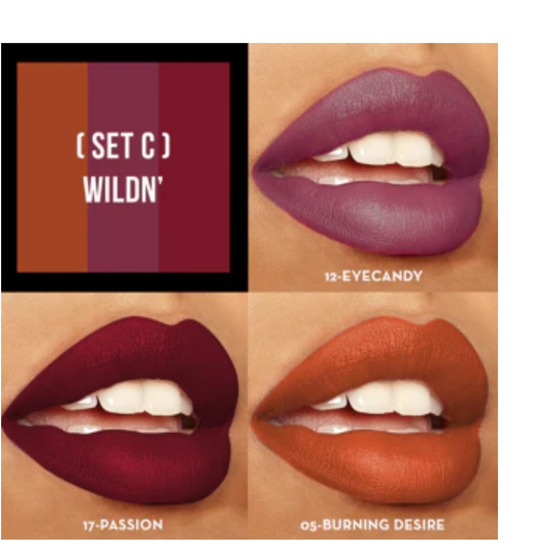 Sexy Trio satin lipstick set
