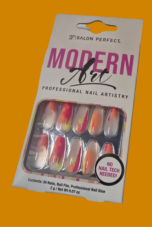 Art abstracts nails gel