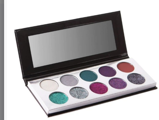 Glitter trend beauty eyeshadow palette