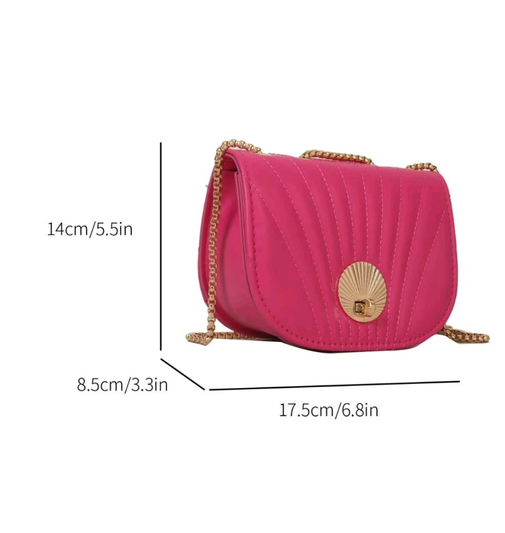 Pink flip crossbody, shoulder purse.