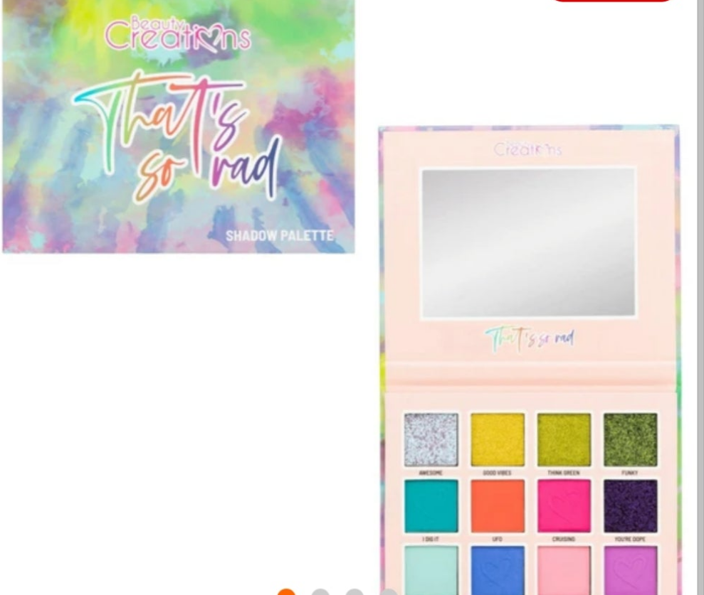 Beauty creations                      that's so rad eyeshadow palette