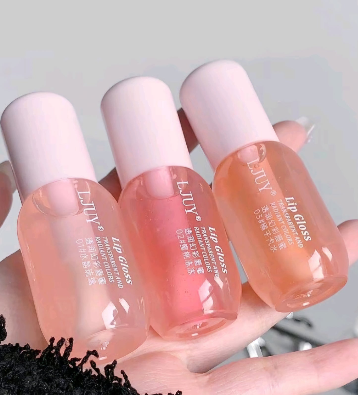Lip oil clear glass